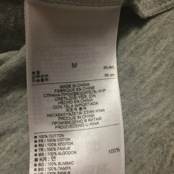 SOLD VALENTINO for GAP sz M Gray Draped BOW Tee - Picture 6 of 8